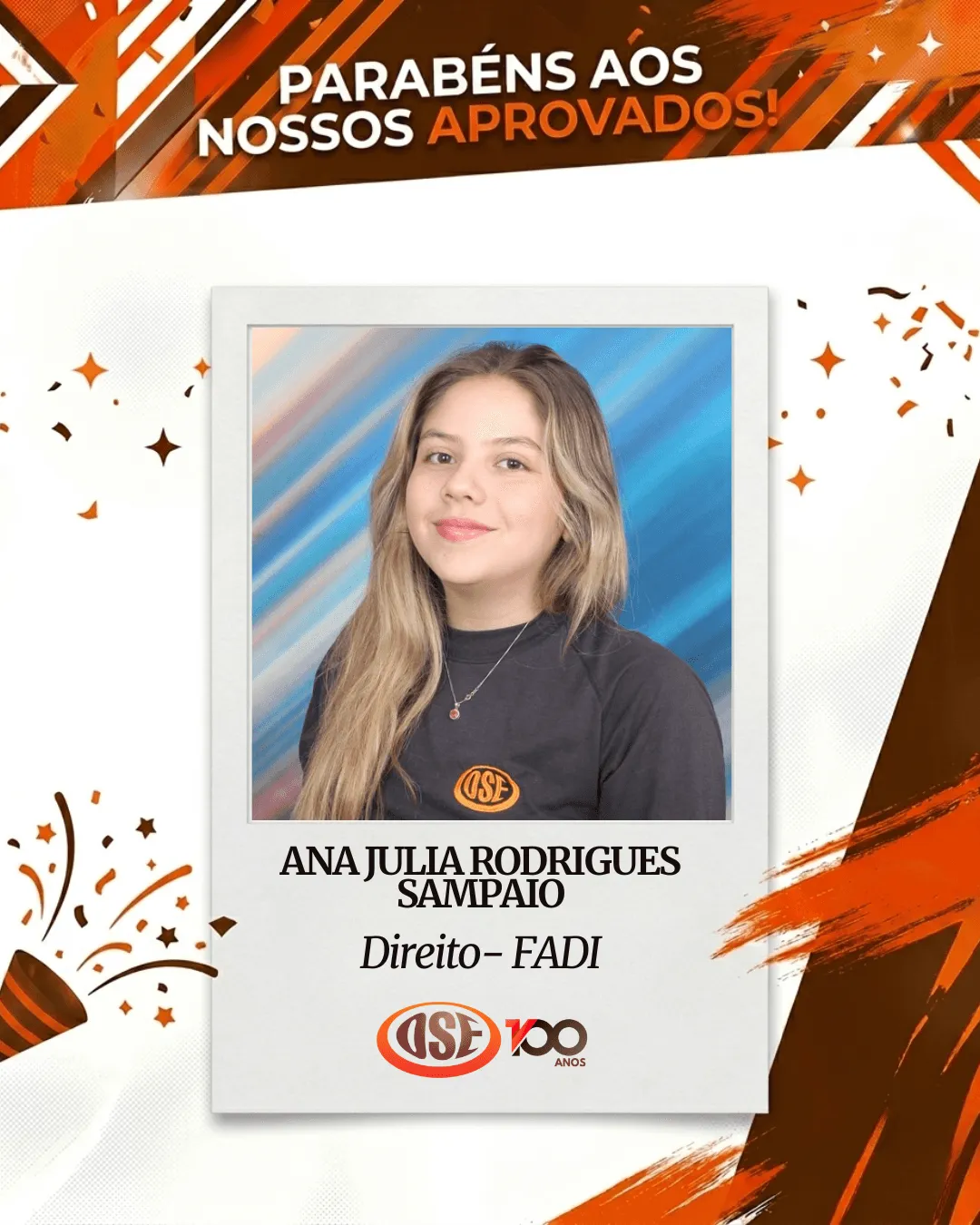 Ana Julia Rodrigues Sampaio — Direito, FADI