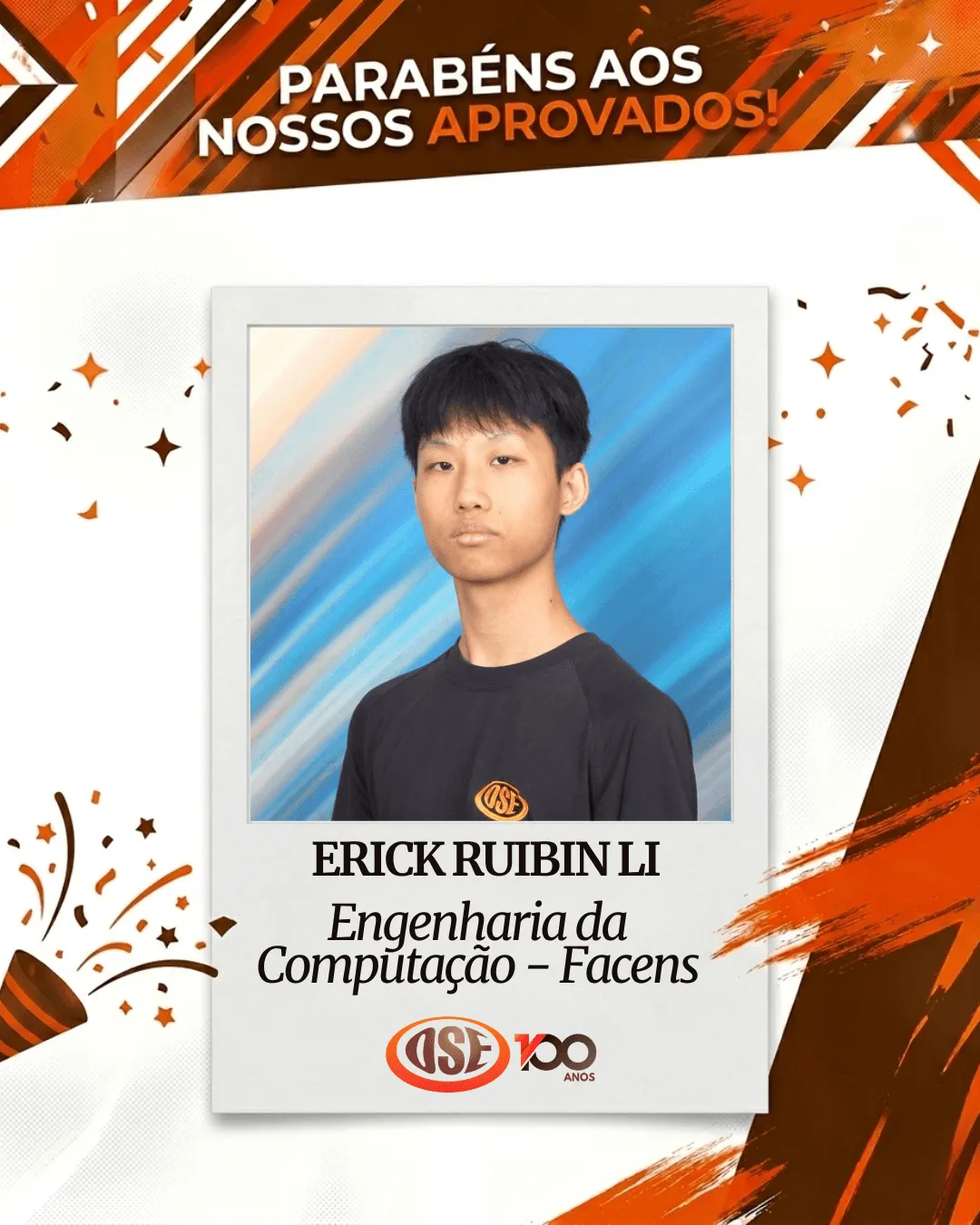 Erick Ruibin Li — Engenharia da Computação, Facens