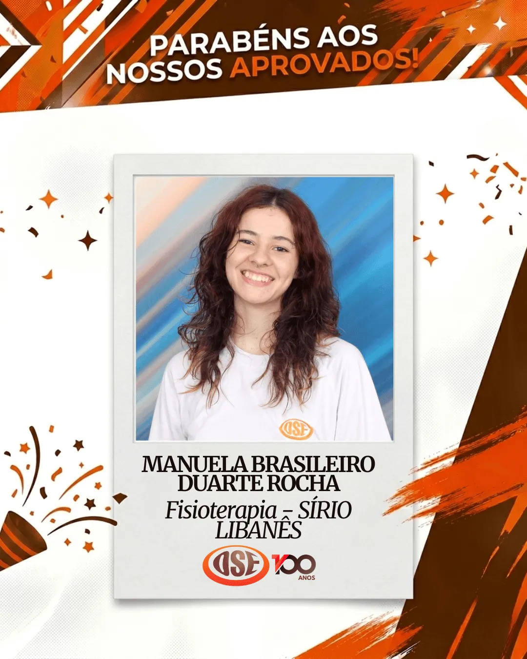 Manuela Brasileiro Duarte Rocha — Fisioterapia, Sírio Libanês