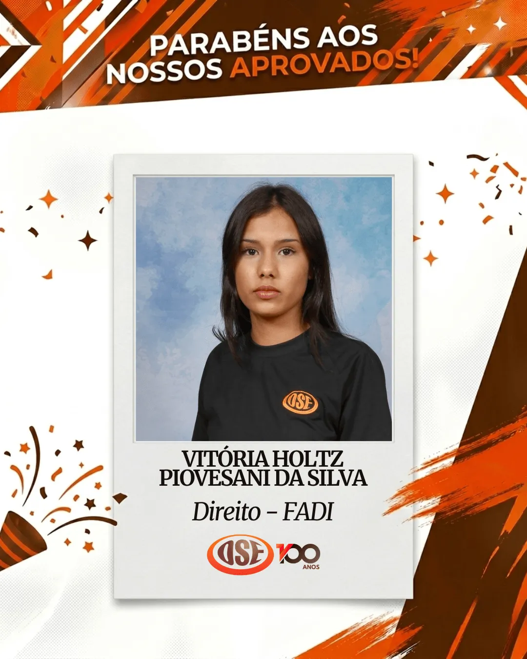 Vitória Holtz Piovesani da Silva — Direito, FADI